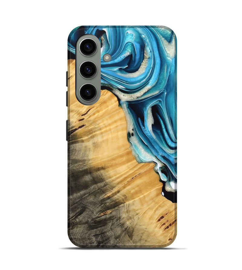 Galaxy S24 Wood Live Edge Phone Case - Karla (Blue, 739489)