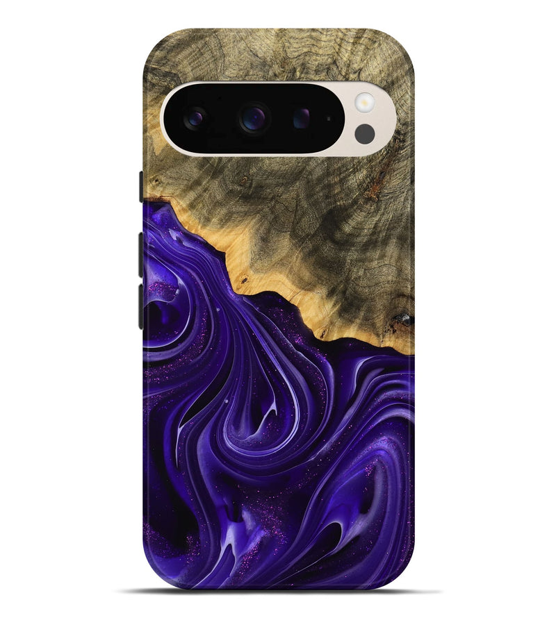 Pixel 9 Pro XL Wood Live Edge Phone Case - Buel (Purple, 739496)