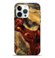 iPhone 15 Pro Max Wood Live Edge Phone Case - Jahiem (Red, 739501)