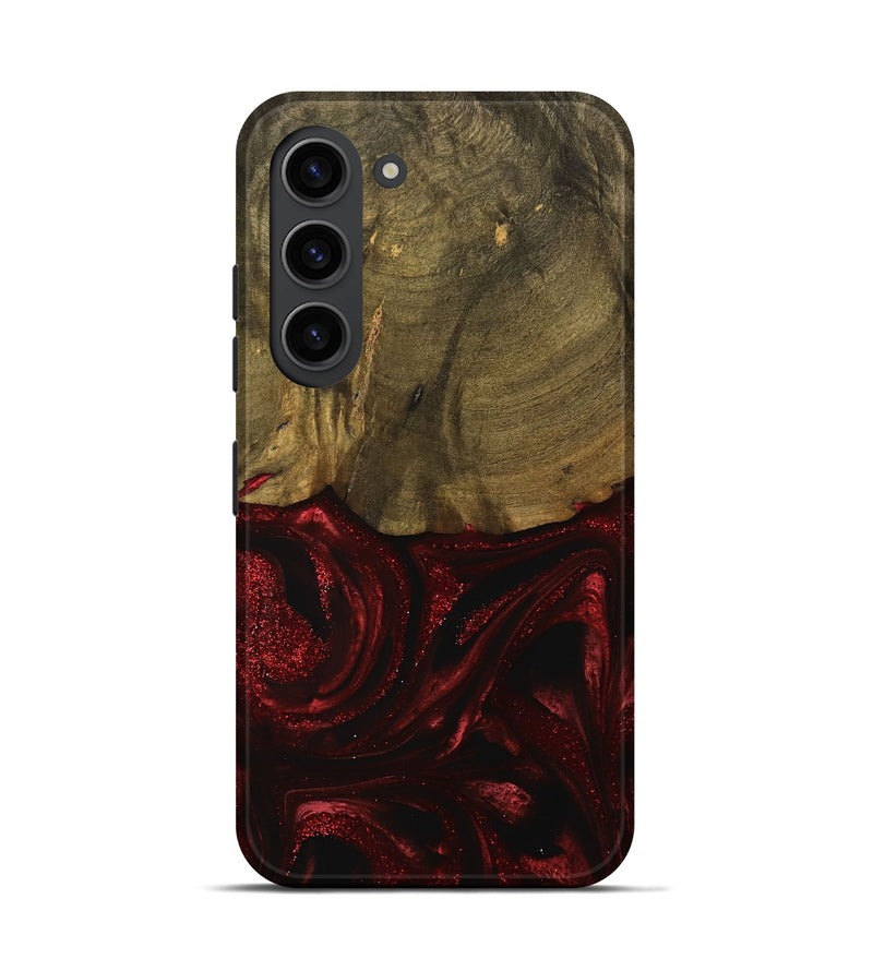 Galaxy S23 Wood Live Edge Phone Case - Berri (Red, 739504)