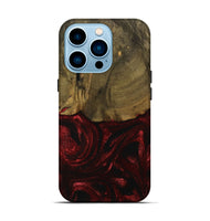 iPhone 14 Pro Wood Live Edge Phone Case - Berri (Red, 739504)