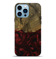 iPhone 14 Pro Max Wood Live Edge Phone Case - Berri (Red, 739504)