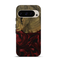 Pixel 9 Pro Wood Live Edge Phone Case - Berri (Red, 739504)