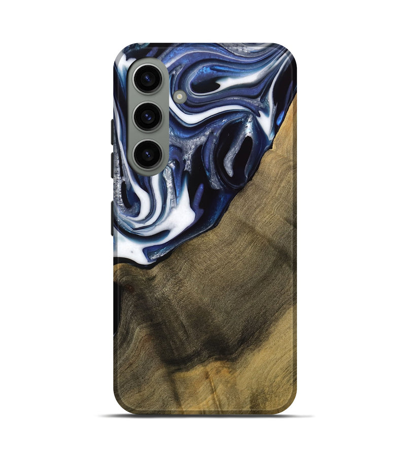 Galaxy S24 Wood Live Edge Phone Case - Severin (Blue, 739509)