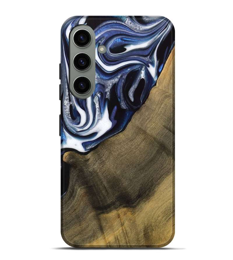 Galaxy S24 Plus Wood Live Edge Phone Case - Severin (Blue, 739509)