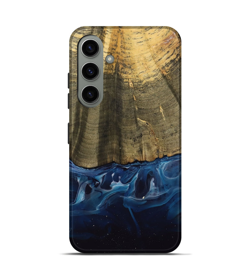 Galaxy S24 Wood Live Edge Phone Case - Damari (Blue, 739516)