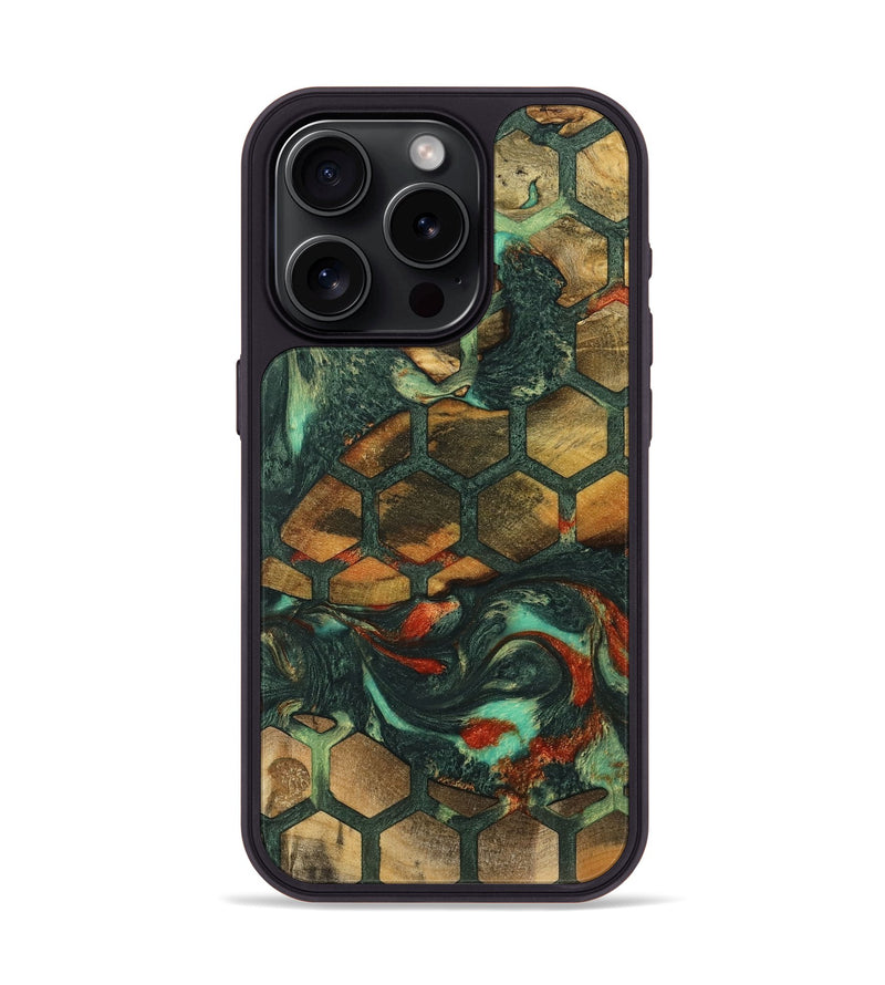 iPhone 15 Pro Wood Phone Case - Kavon (Pattern, 739541)