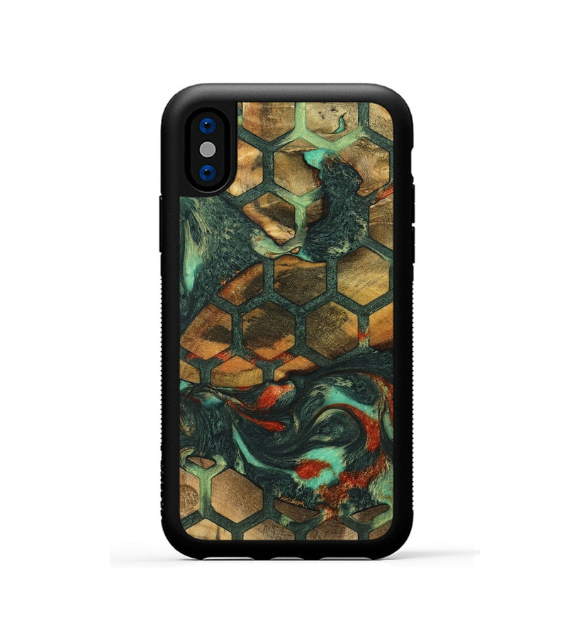 iPhone Xs Wood Phone Case - Kavon (Pattern, 739541)