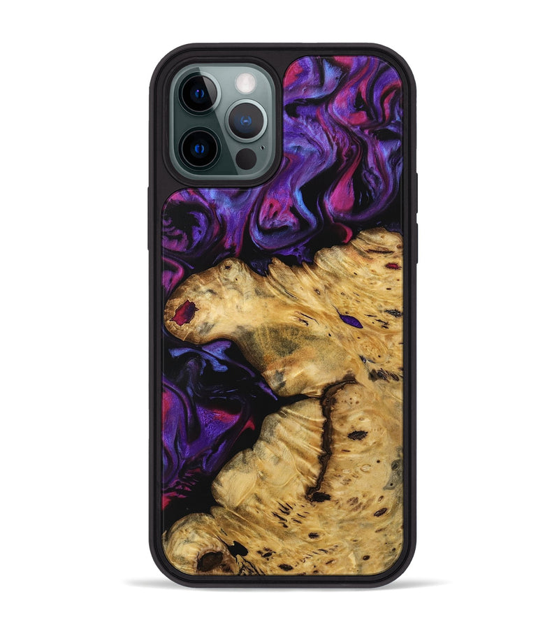 iPhone 12 Pro Max Wood Phone Case - Ankie (Purple, 739572)