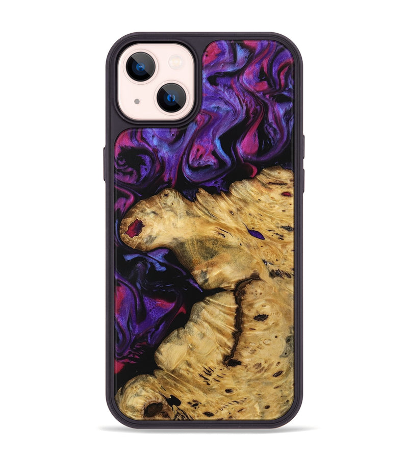 iPhone 14 Plus Wood Phone Case - Ankie (Purple, 739572)