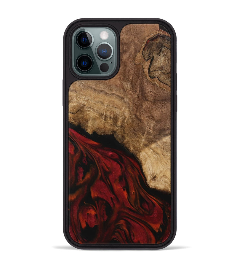 iPhone 12 Pro Max Wood Phone Case - Luelle (Red, 739588)