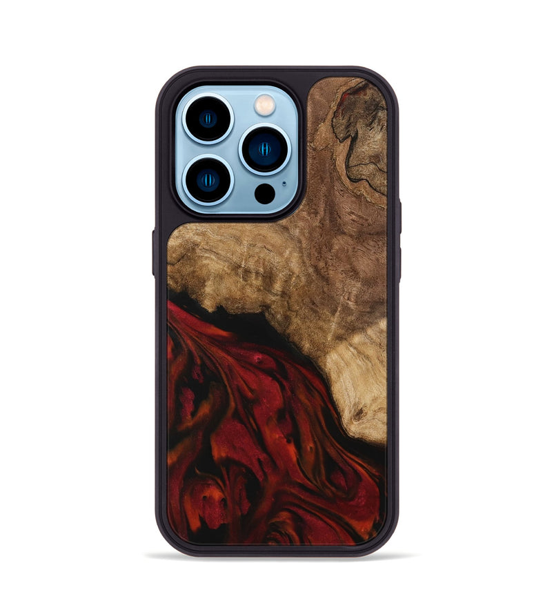 iPhone 14 Pro Wood Phone Case - Luelle (Red, 739588)