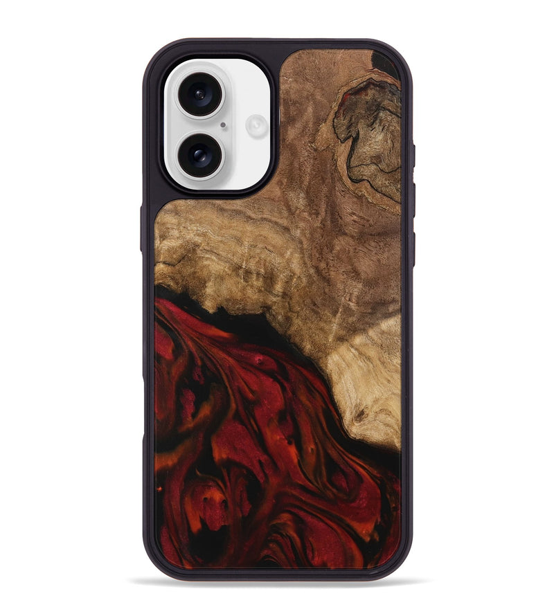 iPhone 16 Plus Wood Phone Case - Luelle (Red, 739588)