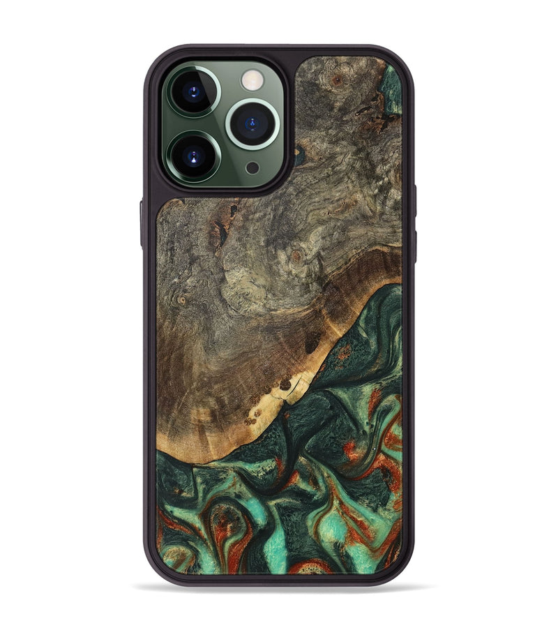 iPhone 13 Pro Max Wood Phone Case - Marv (Green, 739619)