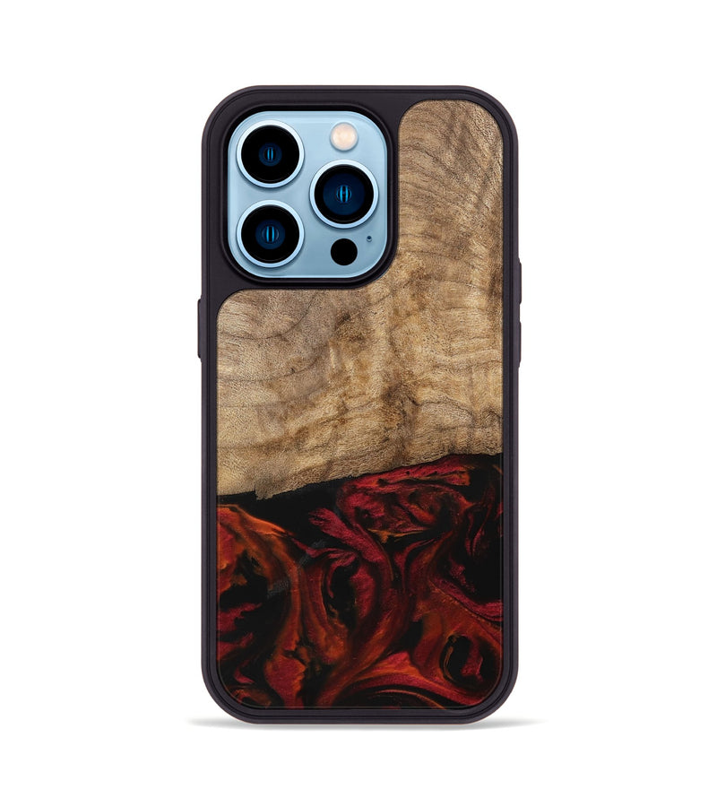 iPhone 14 Pro Wood Phone Case - Madelle (Red, 739628)