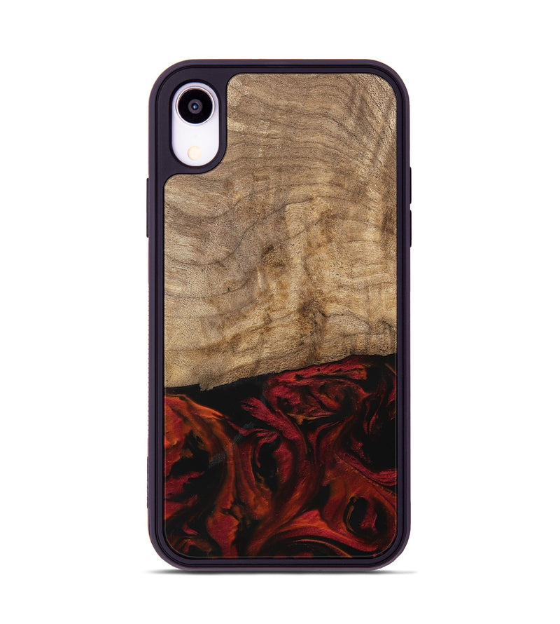 iPhone Xr Wood Phone Case - Madelle (Red, 739628)