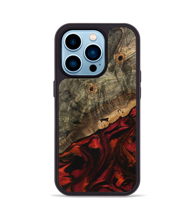 iPhone 14 Pro Wood Phone Case - Nova (Red, 739640)