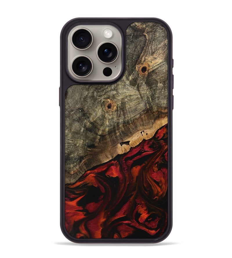 iPhone 15 Pro Max Wood Phone Case - Nova (Red, 739640)