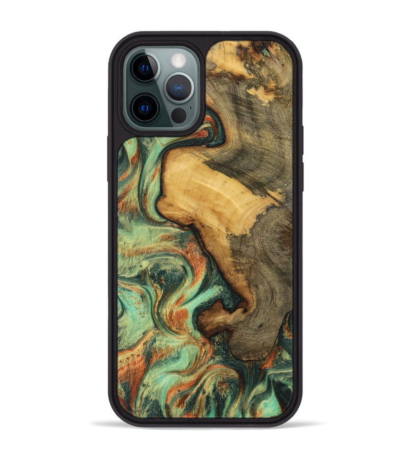 iPhone 12 Pro Max Wood Phone Case - Ryder (Green, 739652)