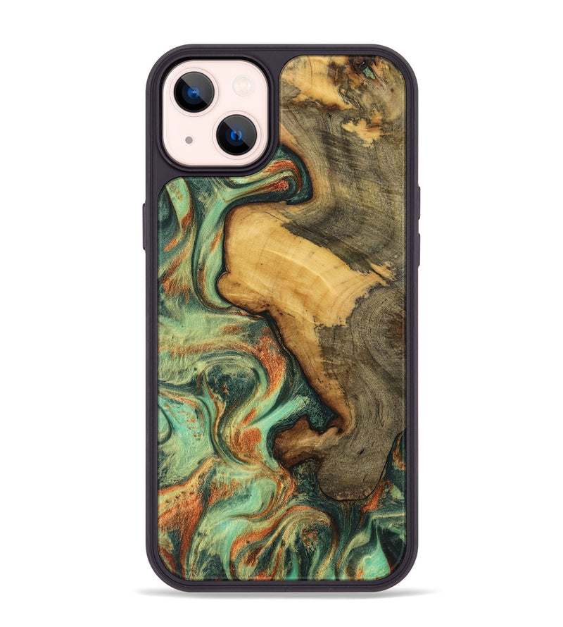 iPhone 14 Plus Wood Phone Case - Ryder (Green, 739652)