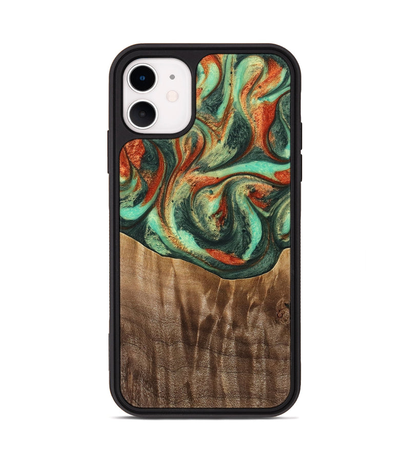 iPhone 11 Wood Phone Case - Snair (Green, 739653)