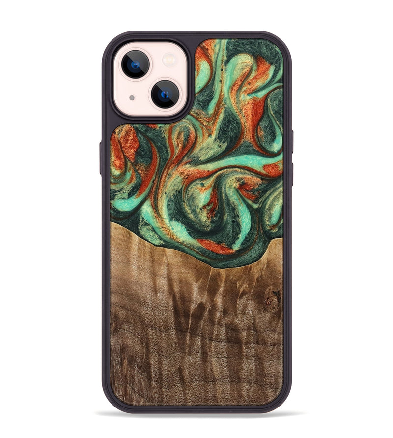 iPhone 14 Plus Wood Phone Case - Snair (Green, 739653)