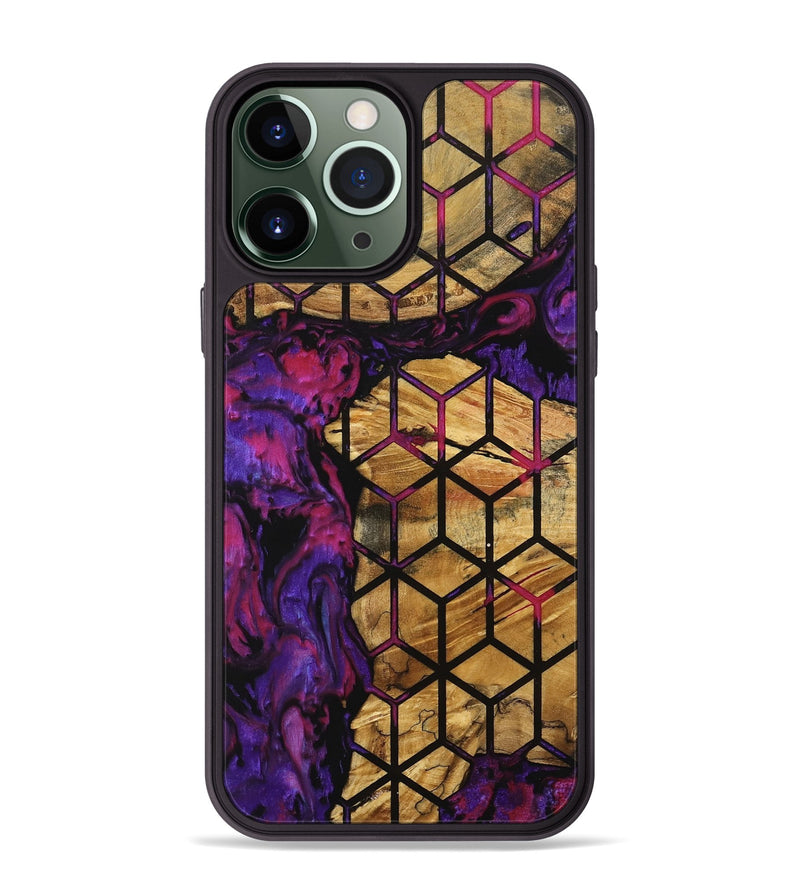 iPhone 13 Pro Max Wood Phone Case - Patra (Pattern, 739695)