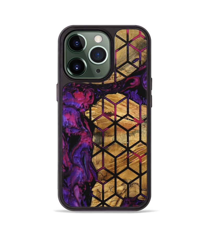 iPhone 13 Pro Wood Phone Case - Patra (Pattern, 739695)