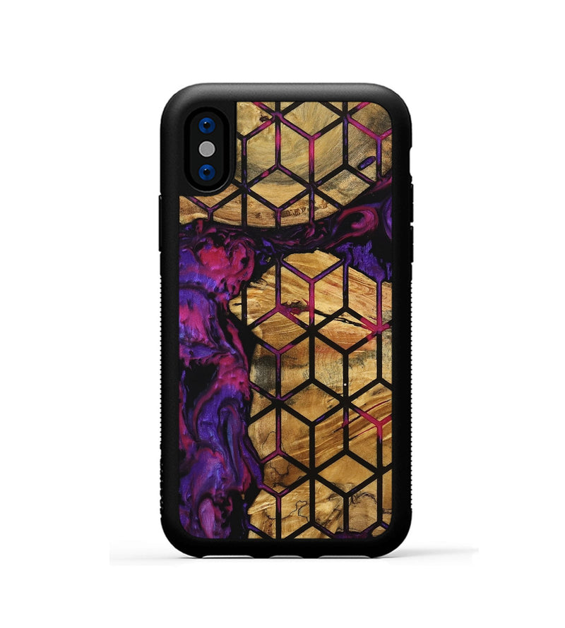 iPhone Xs Wood Phone Case - Patra (Pattern, 739695)