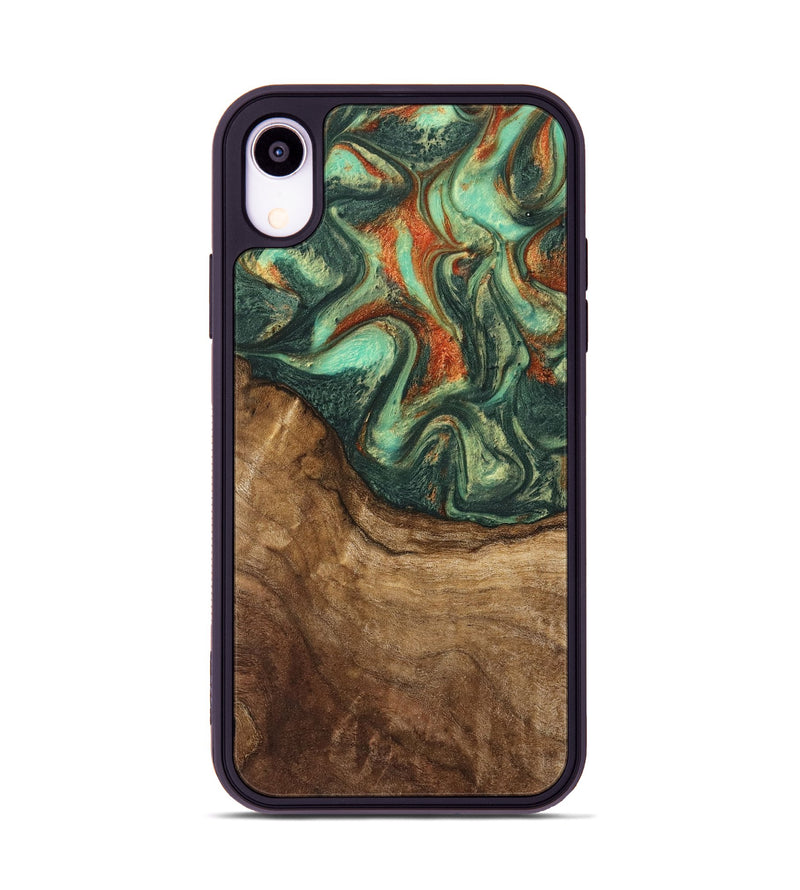 iPhone Xr Wood Phone Case - Ioan (Green, 739696)