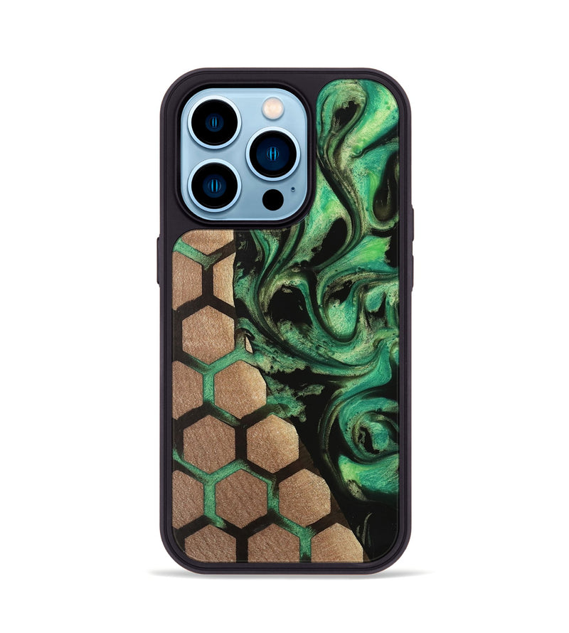 iPhone 14 Pro Wood Phone Case - Souza (Pattern, 739710)