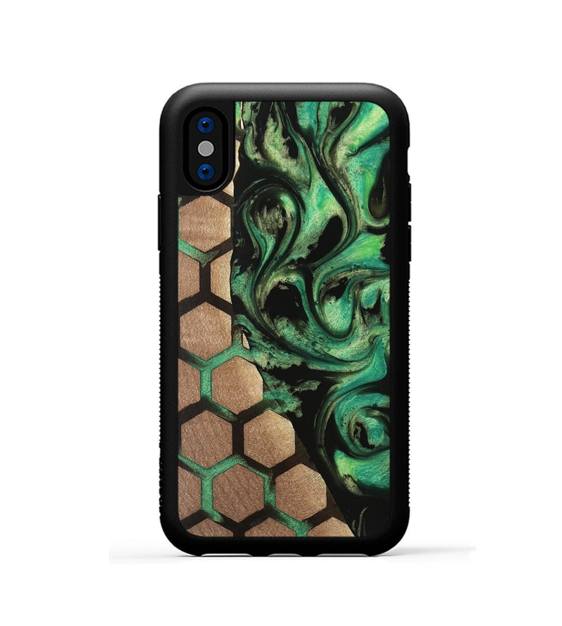 iPhone Xs Wood Phone Case - Souza (Pattern, 739710)