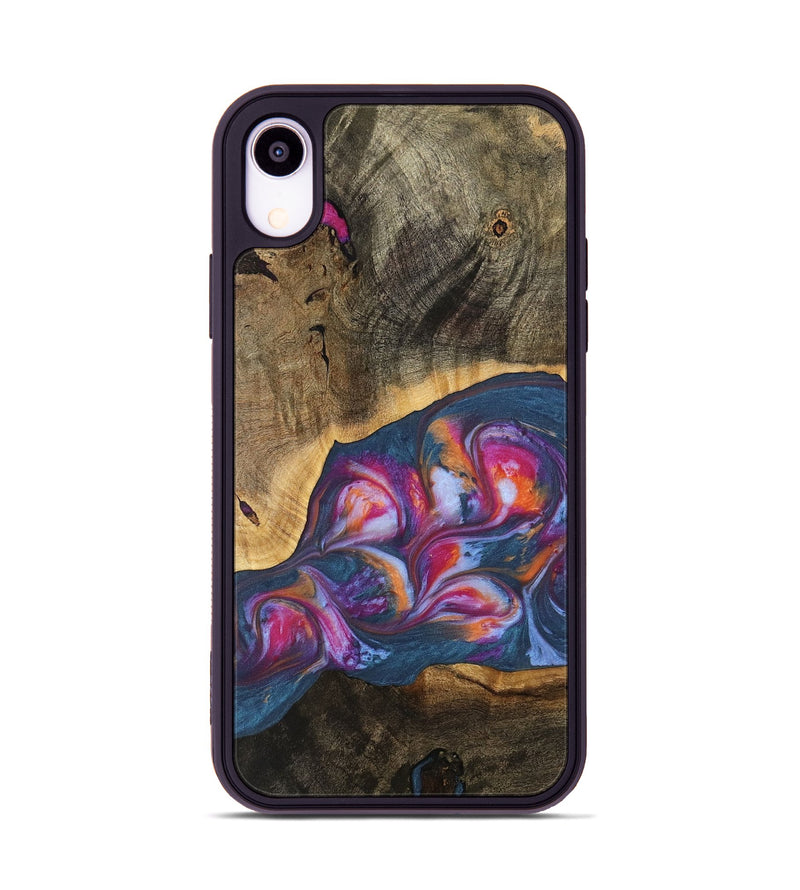 iPhone Xr Wood Phone Case - Quinton (Blue, 739722)