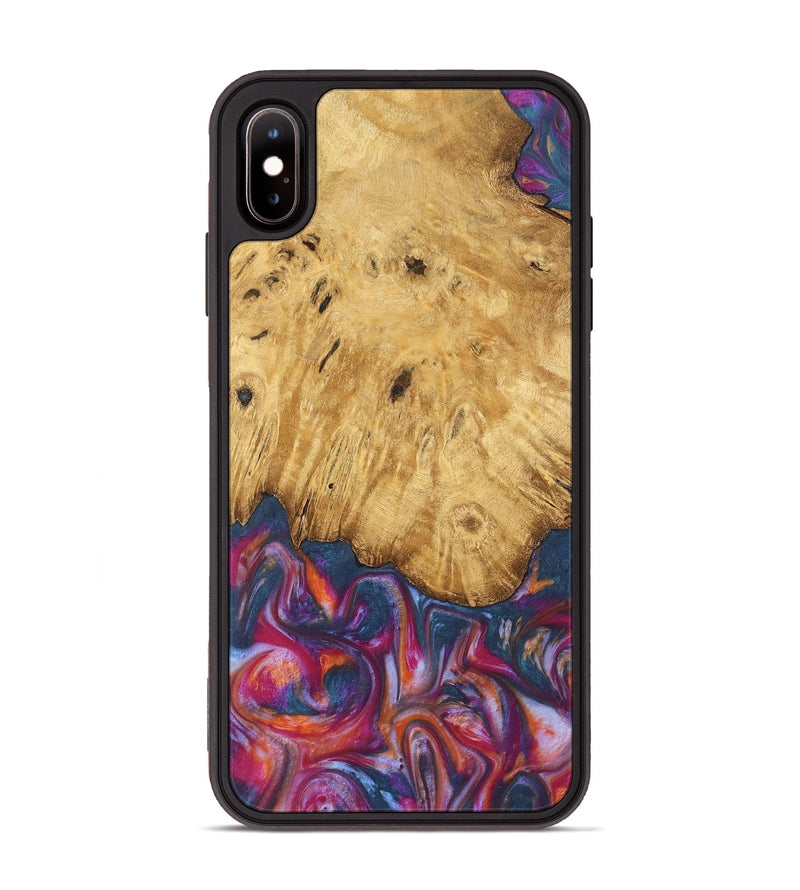 iPhone Xs Max Wood Phone Case - Faun (Blue, 739728)