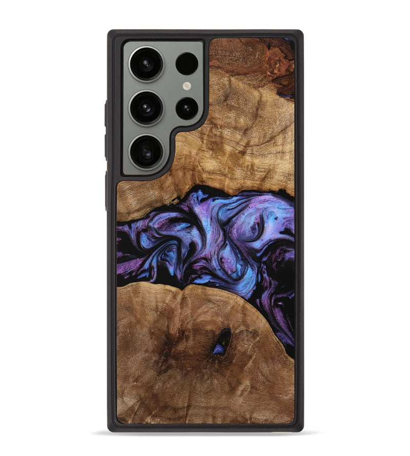 Galaxy S23 Ultra Wood Phone Case - Jemima (Purple, 739734)