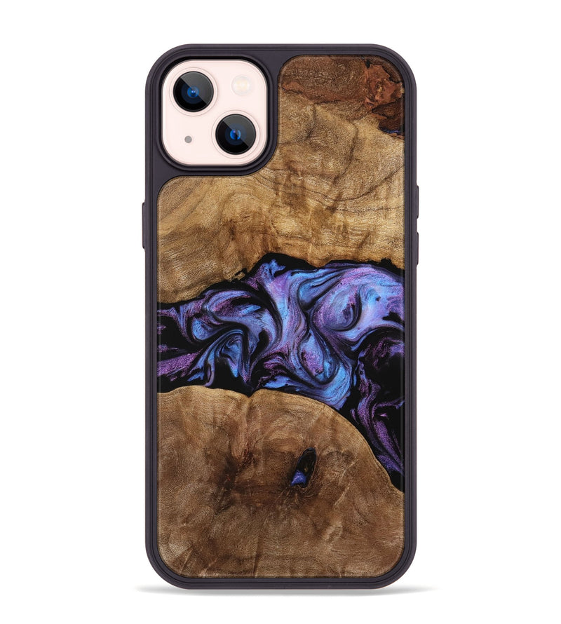 iPhone 14 Plus Wood Phone Case - Jemima (Purple, 739734)