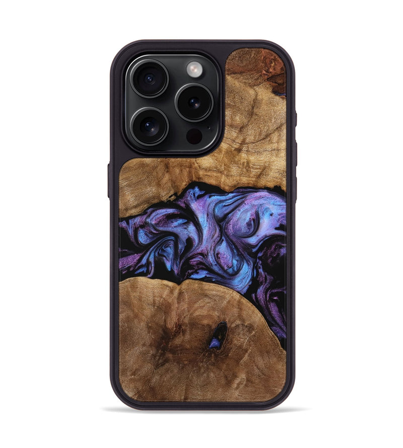 iPhone 15 Pro Wood Phone Case - Jemima (Purple, 739734)