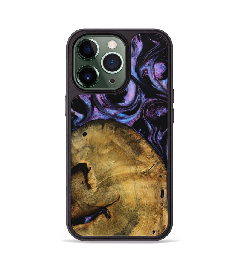 iPhone 13 Pro Wood Phone Case - Merline (Purple, 739735)