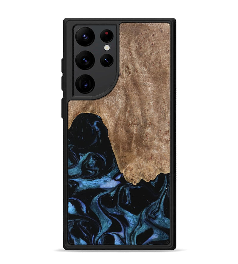 Galaxy S22 Ultra Wood Phone Case - Ketan (Blue, 739740)