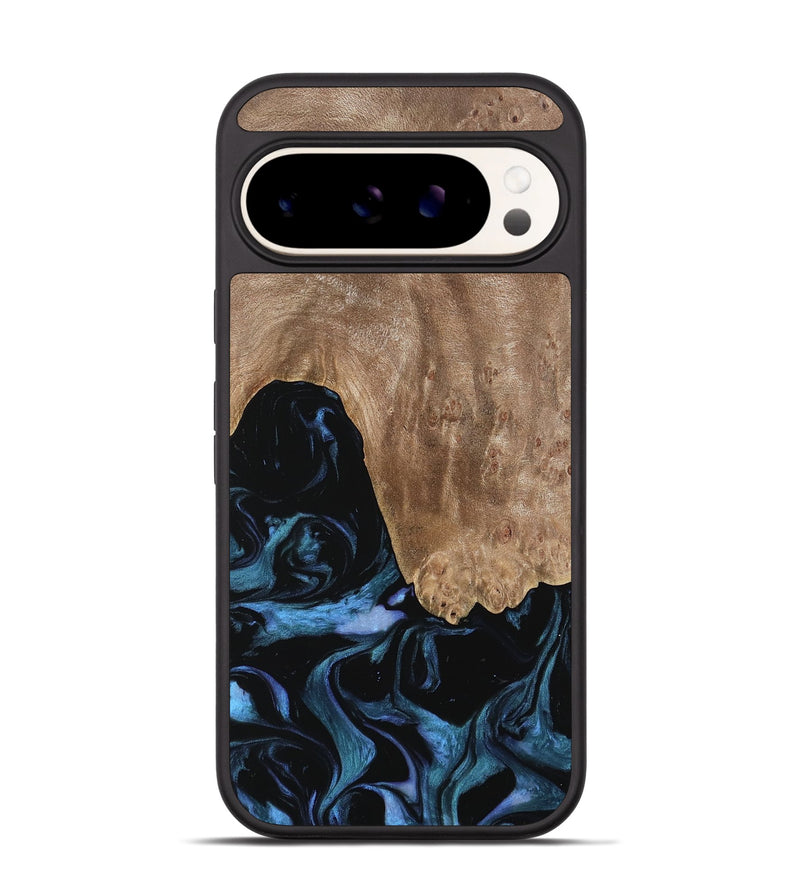 Pixel 9 Wood Phone Case - Ketan (Blue, 739740)