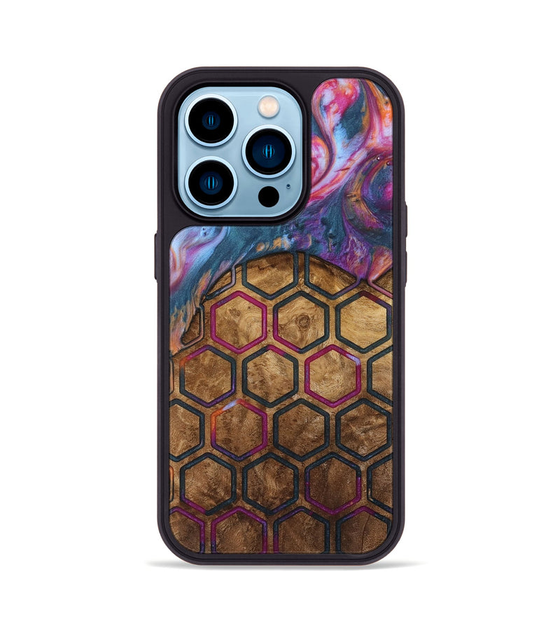 iPhone 14 Pro Wood Phone Case - Herre (Pattern, 739747)