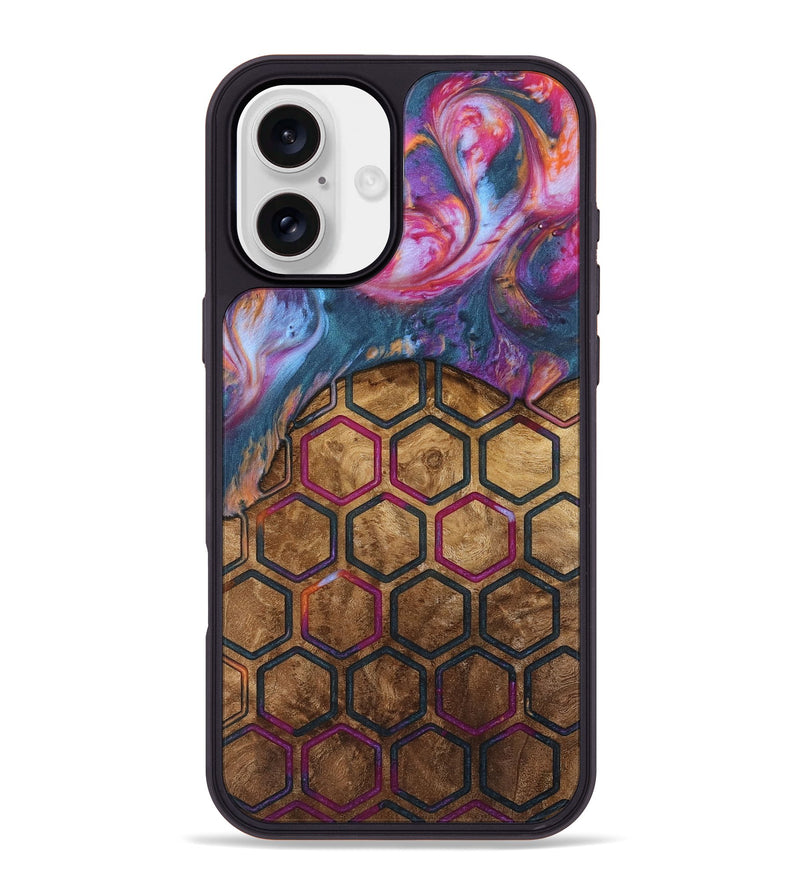 iPhone 16 Plus Wood Phone Case - Herre (Pattern, 739747)