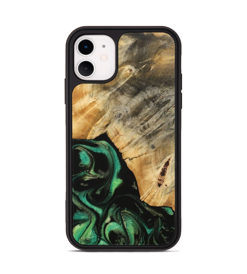 iPhone 11 Wood Phone Case - Valli (Green, 739764)