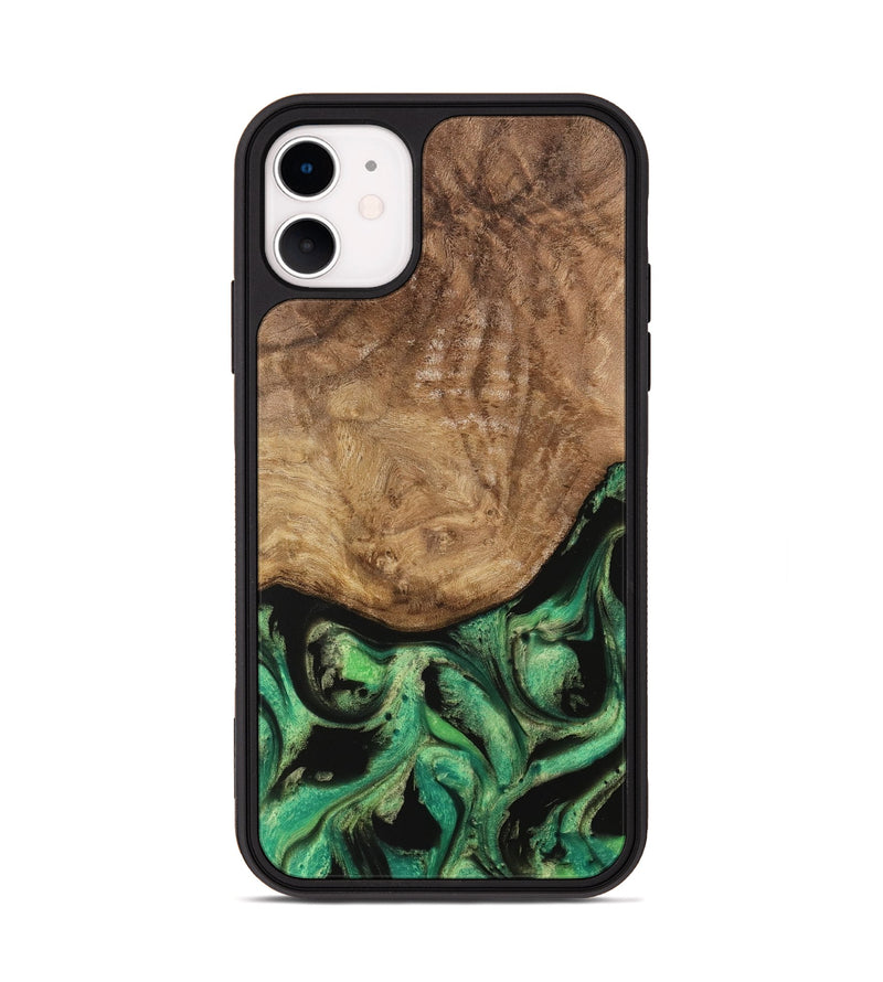 iPhone 11 Wood Phone Case - Gigi (Green, 739766)