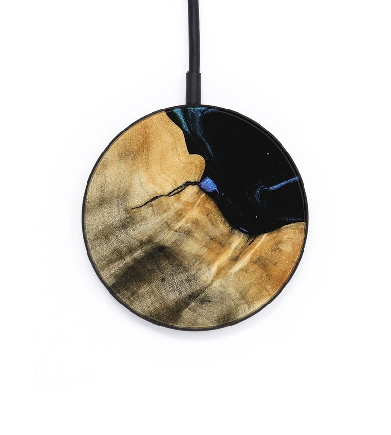 Circle Wood Wireless Charger - Rejean (Blue, 739777)