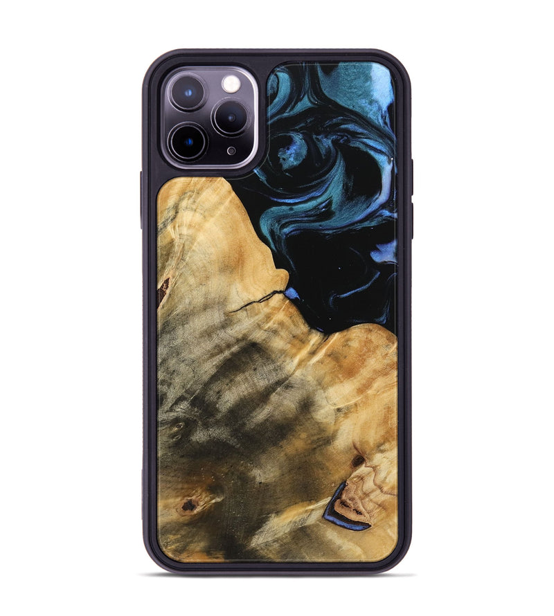 iPhone 11 Pro Max Wood Phone Case - Rejean (Blue, 739777)