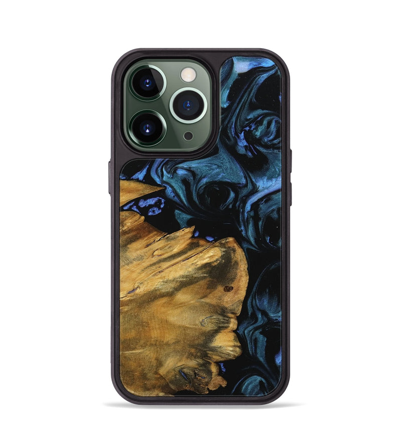 iPhone 13 Pro Wood Phone Case - Suwan (Blue, 739779)