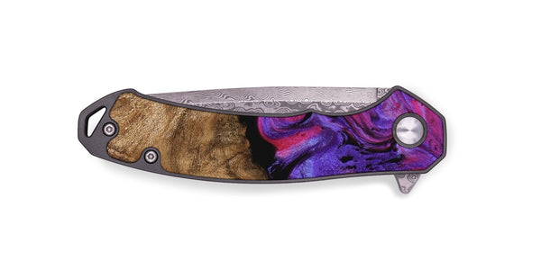 EDC Wood Pocket Knife - Bobbi (Purple, 739807)