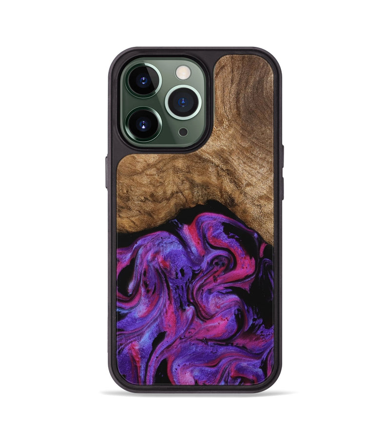 iPhone 13 Pro Wood Phone Case - Bobbi (Purple, 739807)