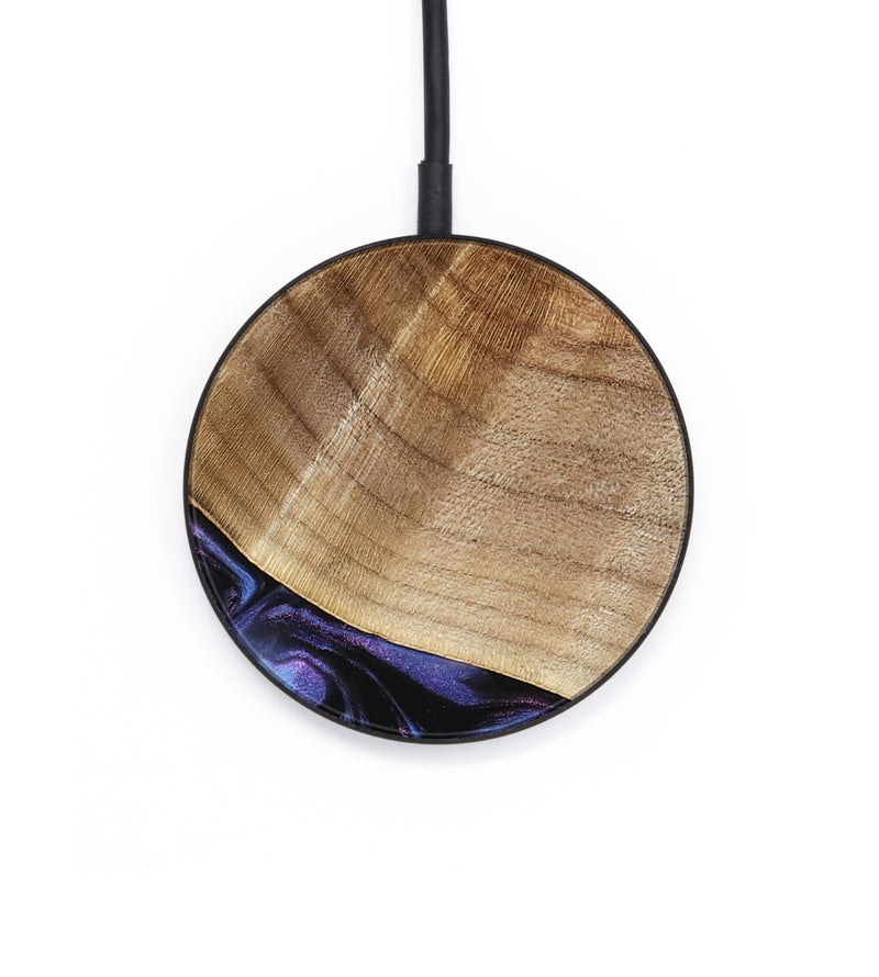 Circle Wood Wireless Charger - Bettina (Purple, 739808)